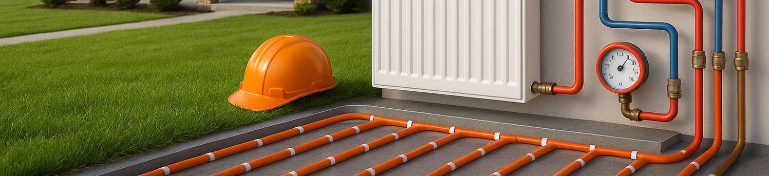 радиатор kermi, термоголовка Valtec. Отопление дома